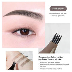 Kiss beauty crayon à sourcils 3D marron waterproof - Makushop