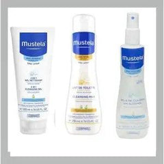 Mustela pack essentiel de toilette bébé-shampoet gel nettoyant + lait + colonia - Makushop