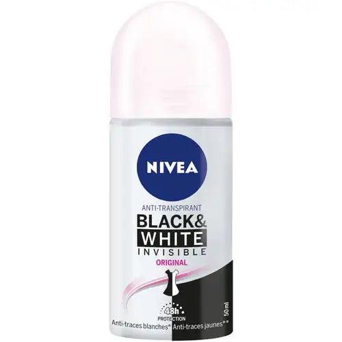 NIVEA Déodorant Femme - Black & White Original - Roll-on 50ml - Makushop