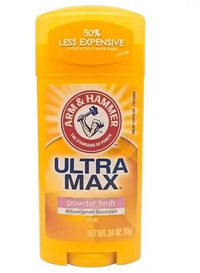 Arm  Hammer Dodorant antitranspirant solide Ultra Max  Invisible  Fracheur de poudre  73 g Arm & Hammer