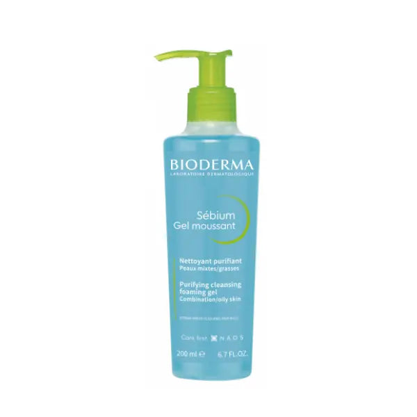 Bioderma sébium gel moussant peaux mixtes a grasse Makushop