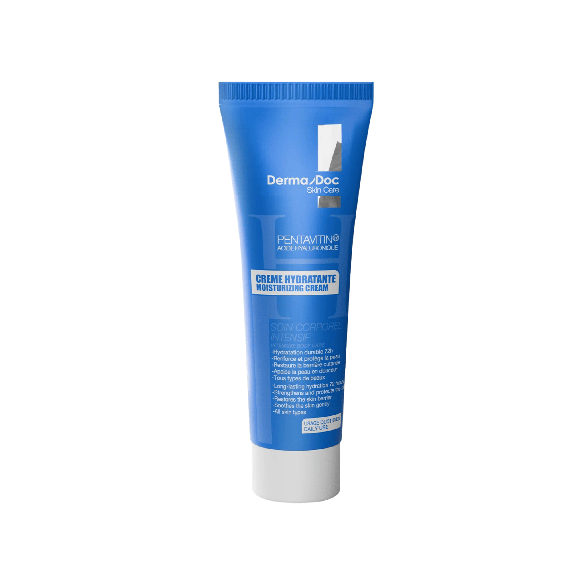 Dermadoc Hydra Skin Crème Hydratante à l’acide hyaluronique 80ml, crème hydratante visage pour hydratation intense