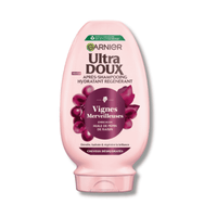 Après-shampooing Garnier Ultra Doux Vignes Merveilleuses pour cheveux déshydratés à l'eau de raisin et huile de pépins de raisin