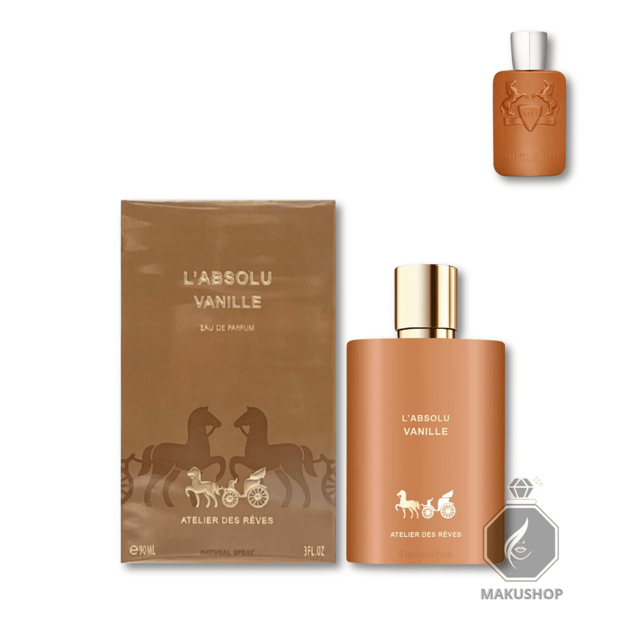 L'Absolu Vanille l'absolu vanille eau de parfum geparlys 90 ml Atelier des Rêves eau de parfum flacon vanille luxe