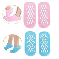 Moisturizing Socks Gel Socks Soft Moisturizing Gel Socks Gel Spa Socks for Repairing and Softening Dry Cracked Feet Skins Gel Lining Infused with Essential Oils and Vitamins Pnrskter