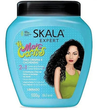 SKALA EXPERT MasqueAprsShampooingCrme Coiffante Mais CACHOS 1000ml 100 Vegan  Boucles avec volume SKALA