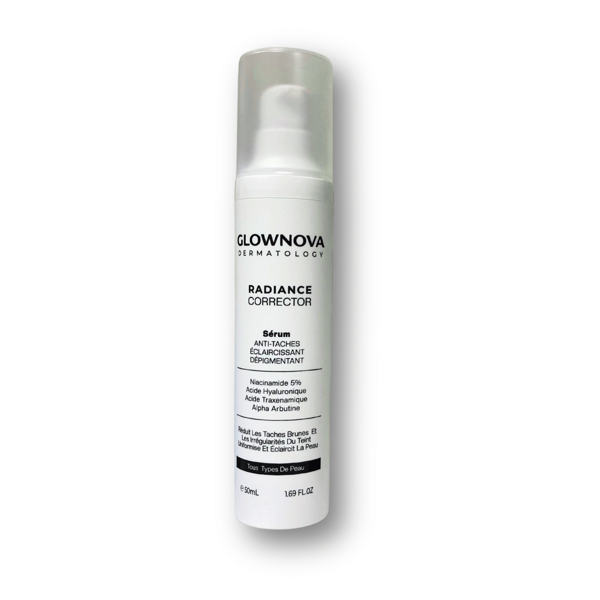 GlowNova Radiance Corrector Sérum Dépigmentant Anti-Taches Éclaircissant 30 ml