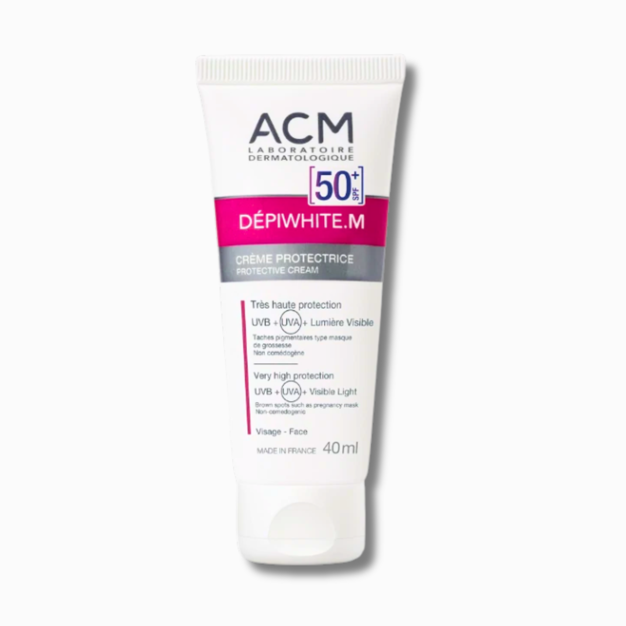 ACM Dépiwhite.M Crème Protectrice SPF50+ 40 ml écran solaire anti-taches Maroc