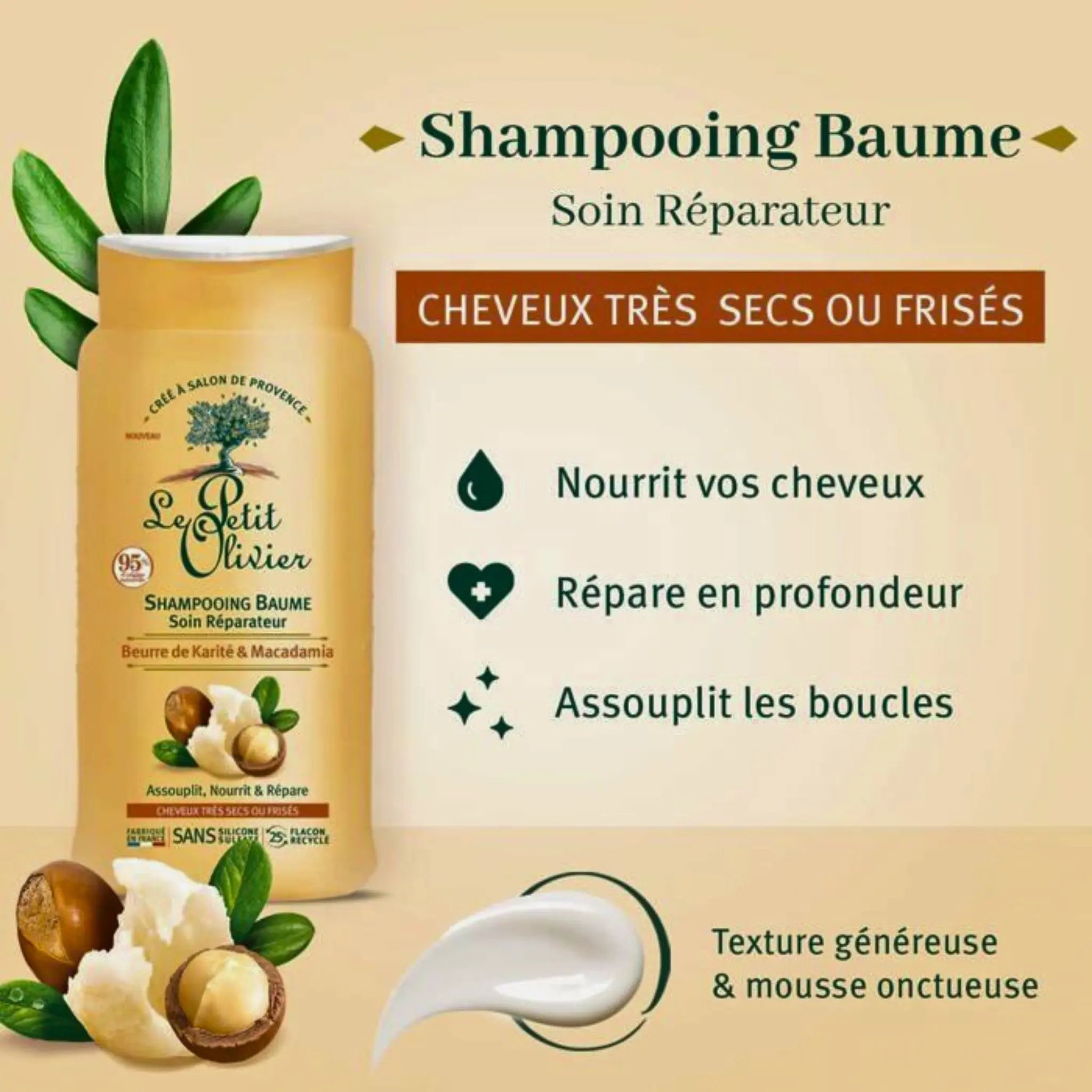 le Petit Olivier Shampoing Cheveux Secs 250 ml Le Petit Olivier
