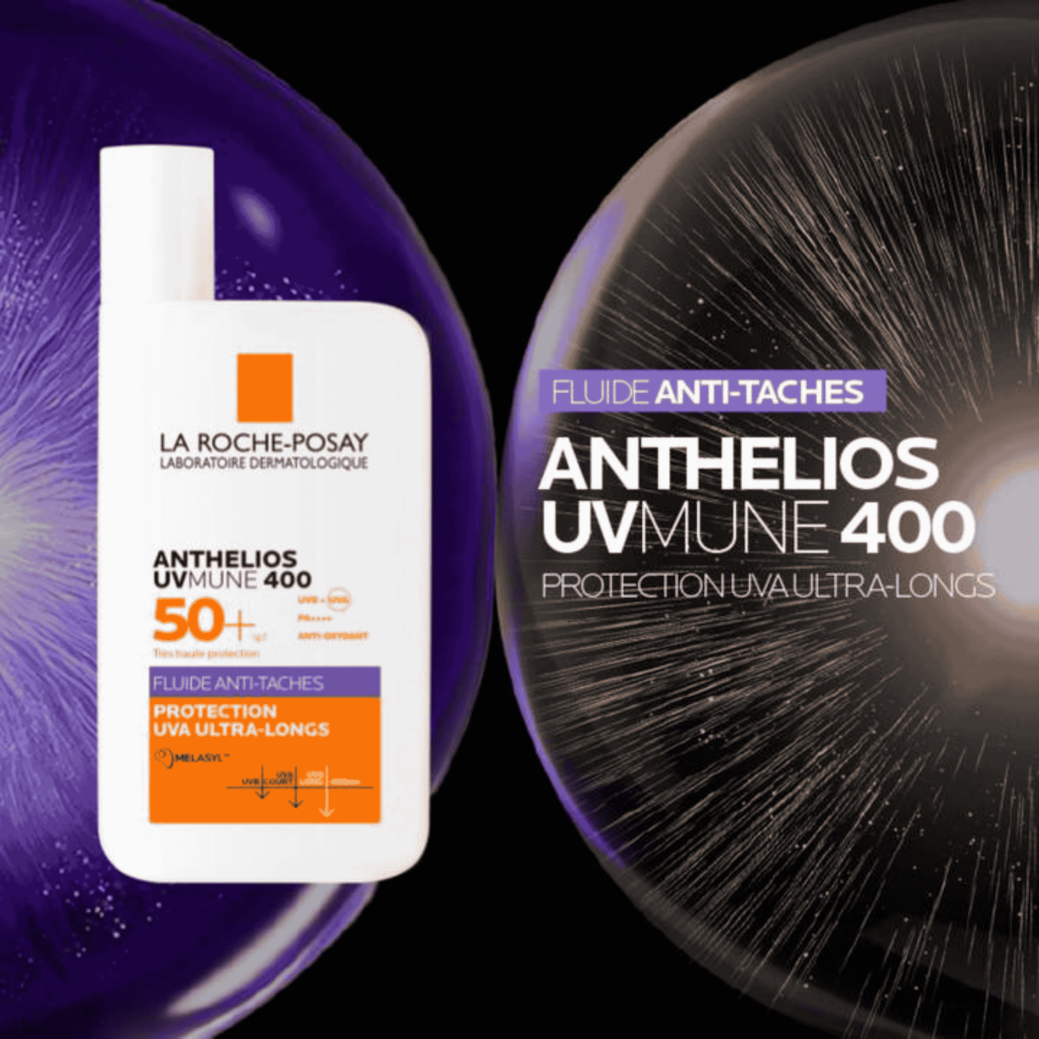 Packaging La Roche-Posay Anthelios UVMUNE 400 Fluide Anti-Taches SPF 50+