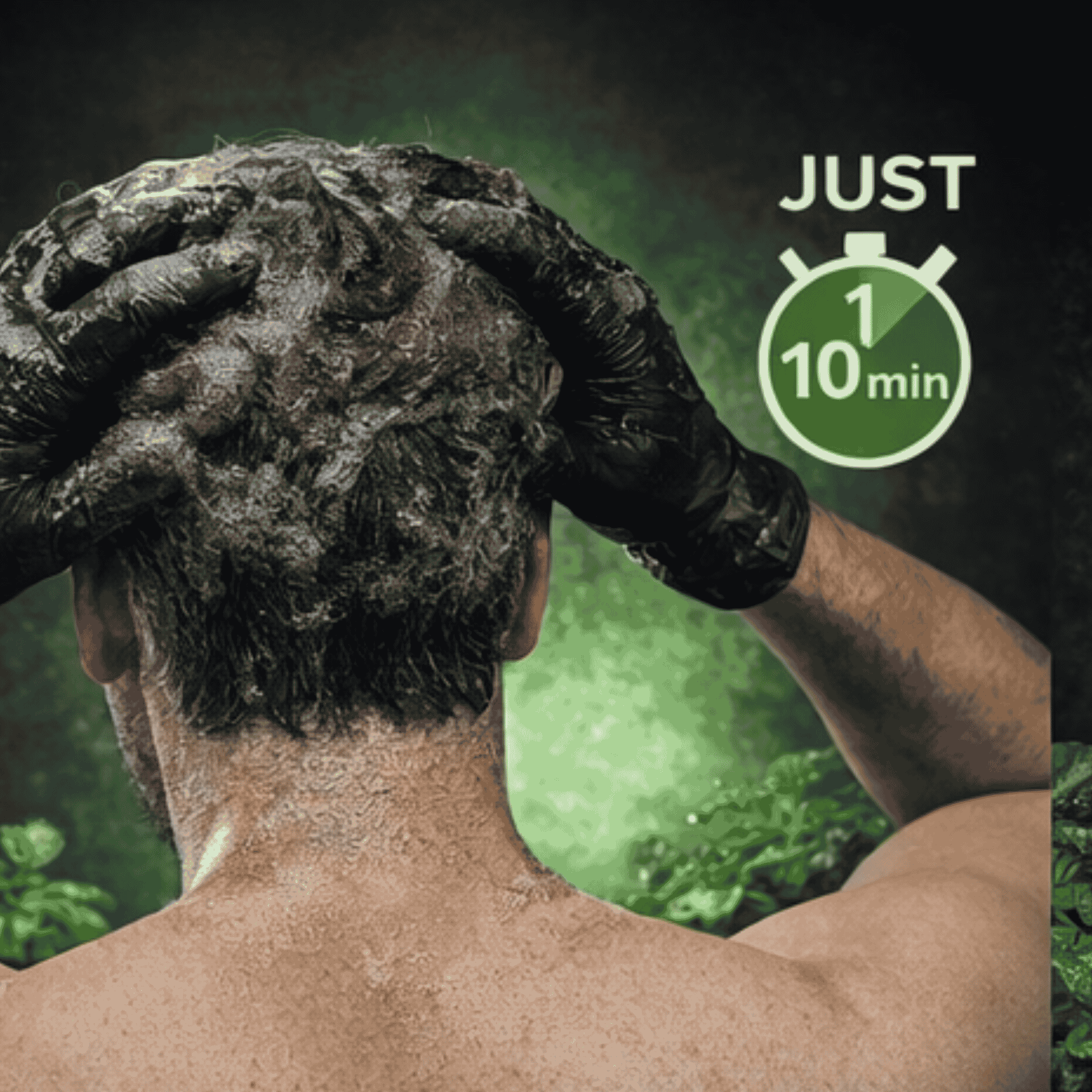 Georgina Watercress Bubble Dye Shampoo Dark Brown shampooing colorant cheveux blancs couverture grise -makushop