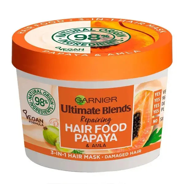 Garnier ultra doux hair food lissant à lapapaye et amla 390ml Makushop