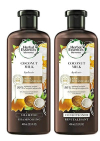 Herbal Essences Bio Renew Haircare - Hydrate - Lait de noix de coco - Ensemble de shampooing et revitalisant - Makushop