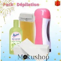 Kit d'épilation Appareil chauffe cire Packe 4 Piéce - Makushop