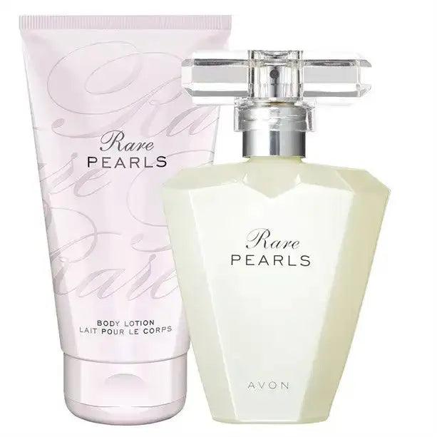 Rare Pearls parfum Avon Pack parfum avec créme de corp - Makushop