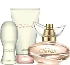 cherish Avon pack eau de parfum 50 +crème+ stique - Makushop